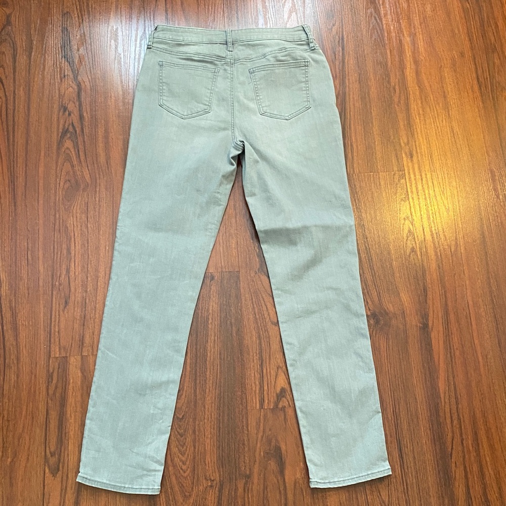 Chico's Embroidered Gray Straight Leg Jeans Size 0 - Picture 7 of 10